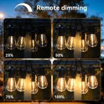 S14 Solar String Lights Outdoor Waterproof Retro Hanging Fairy Garlands For Garden Backyard Home Party Decorative Lights ﻿ - Imagine 5