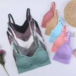 3 Pcs/Pack Breathable Maternity Pregnant Bras Comfort Breastfeeding Sleep Bralette Women Wireless Seamless Nursing Underwear - Imagine 3