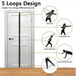 Upgrade Door Anchor Strap for Resistance Bands Exercises Anchor Gym Attachment for Home Fitness Portable Door Band Resistance - Imagine 5