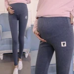 Low Waist Belly Cotton Maternity Legging Spring Casual Skinny Pants Clothes for Pregnant Women Spring Autumn Pregnancy