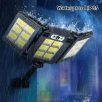 800 LED Super Bright Outdoor Solar Street Lamp Motion Sensor Waterproof Solar Power Lights Yard Country House Garden Wall Light - Imagine 5