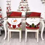 Christmas Decorative Chair Set Stool Set New Doll Chair Cover European and American Decorative Home Furnishings - Imagine 3