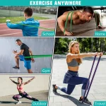 Resistance Band Heavy Duty Latex Sports Elastic Belt Pull Up Assist Bands For Pilates Workout Out Fitness Shape Body Home Gym - Imagine 3