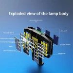 800 LED Super Bright Outdoor Solar Street Lamp Motion Sensor Waterproof Solar Power Lights Yard Country House Garden Wall Light - Imagine 6