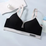 Women's Seamless Breathable Nursing Bra For All Seasons Push-up Pure Cotton No Underwire Maternity Sleepwear - Imagine 2