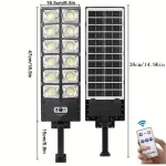 250W Solar Lights Outdoor Waterproof 8000LM LED Flood Lights Motion Sensor with Remote 3 Modes Street Lamp for Yard Garden Path - Imagine 2
