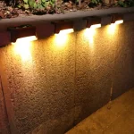 4/16Pack LED Solar Stair Light Lamp Waterproof Passage Courtyard Guardrail Step Night Light for Outdoor Garden Borders Terrace - Imagine 2