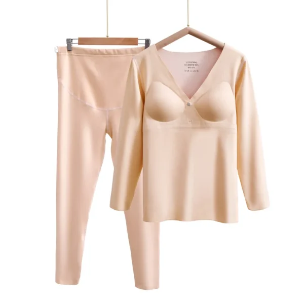 Maternity Clothes Underwear Set Plus Velvet Keep Warm Winter Breastfeeding Pajamas Fit Women Pregnant Women Sleepwear