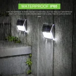 6LED Solar Outdoor Lights Waterproof Garden Fence Decoration Wall Lamp for Patio Street Yard Balcony - Imagine 5