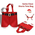 3pcs 20 28 38cm Santa Pants Style Bag Stocking Tree Filler Sacks Stocking Xmas Gift Christmas Decorations Wedding Candy Bag - Imagine 2