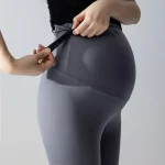 2024 Winter Belly Outer Wear Plus Velvet Legging Clothes for Pregnant Women Slim Pregnancy Wear Maternity Shark Pants - Imagine 2