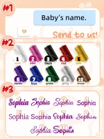 Custom Name Baby Blanket Knitted Swaddle Wrap Newborn Gift Set Organic Cotton Breathable Nursery Bedding Baby Registry Essentia - Imagine 6