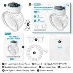 MAMIJOY Wearable Electric Breast Pumps 4 Modes 12 Levels Portable Hands Free Breast Pump Silent Comfort With 19/24mm Flange EB26 - Imagine 6