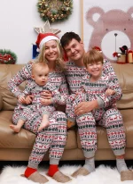 Mother Daughter Father Son Family Look Outfit Baby Girl Rompers Sleepwear Pyjamas 2023 Christmas Family Matching Pajamas - Imagine 3