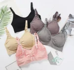 3pcs/Set High Quality Maternity Nursing Bras Cotton Breastfeeding Pregnant Underwear Seamless Large Size Breathable Bra Push Up - Imagine 3