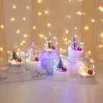 Christmas Snowflakes, Christmas Tree Ornaments, Xmas ABS Ball Lighting LED Landscape Decorations, Night Lights Decoration Home