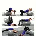 90*45cm Anti-Burst Peanut Yoga Ball for Home Exercise Fitness Equipment Sports Gym Yoga Pilates Trainning with Pump - Imagine 6