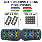 Home Multifunctional Push-up Plate Bracket Men and Women Pectoral Training Plate Foldable Fitness Equipment - Imagine 5