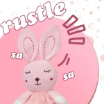 Personalized Baby Name Baby Security Blanket Newborn Blankets Comforter Tags Rattles Baby Wrap Blanket Set Gift - Imagine 4