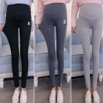 Low Waist Belly Cotton Maternity Legging Spring Casual Skinny Pants Clothes for Pregnant Women Spring Autumn Pregnancy - Imagine 2