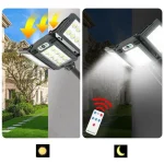 800 LED Super Bright Outdoor Solar Street Lamp Motion Sensor Waterproof Solar Power Lights Yard Country House Garden Wall Light - Imagine 3