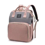 Mommy Bag Lightweight Portable Folding Crib Bed Large-capacity Travel Maternity Bags Baby Backpack Female Mommy Outting Bag - Imagine 3