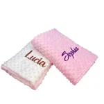 Personalized Baby Blanket Newborn Stroller Sleeping Dolls Custom Blanket With Name Soft Plush Soother Appease Towel Cover Gift - Imagine 4