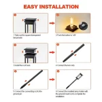 1/2/4Solar Path Lights Outdoor Waterproof Solar Garden Lights Landscape Lighting for Patio Terrace Walkways Driveways Warm White - Imagine 2