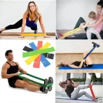 Various Color Yoga Sport Resistance Bands gym equipment TPE Home Fitness Elastic Bands Pilates strength training workout - Imagine 2