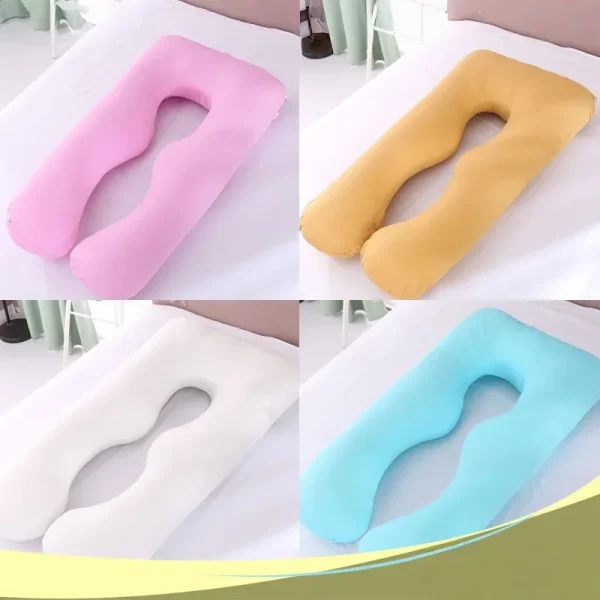 U-Shaped Maternity Pillow - Disassemblable Waist Support Pillow Core Side Sleeping Pillow for Pregnant Women Comfort & Relief