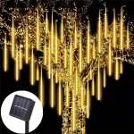 Solar Led Light Outdoor Meteor Shower Rain Lights Waterproof Garden Decor Outdoor Street Garland New Year Christmas Decoration