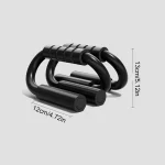 S Shape Push-up Handles No-Slip Foam Handle Push Up Stand Aluminium Alloy Exercise Board Home Fitness Chest Training Equipment - Imagine 6