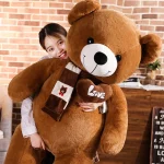 High Quality 4 Colors Teddy Bear With Scarf Stuffed Animals Bear Plush Toys Doll Pillow Kids Lovers Birthday Baby Gift - Imagine 6