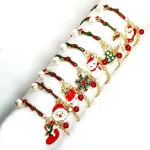 Santa Claus Bracelet Pendant Bangle Christmas Decorations for Home Happy New Year 2022 Christmas Tree Ornaments Xmas Gifts - Imagine 3