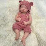 Artificial Soft Full Body Platinum Silicone Painted Reborn Doll Girl Handmade 20 inch Solid Newborn Fake Girl For Kid Gift - Imagine 5
