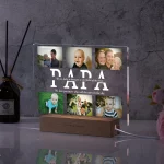 Personalized Custom Photo Text 3D Acrylic Lamp Customized Bedroom NightLight for MOM DAD LOVE Family Birthday Christmas Day Gift - Imagine 2