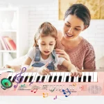 37 Keys Kids Electronic Piano Organ keyboard with Microphone Education Toys Musical Instrument Children Boy Girl Gifts - Imagine 2