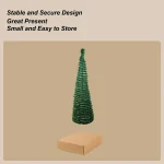 25 Scalable Christmas Tree 5 Ft Festival Ornament Faux Foldable Christmas Tree For Winter Holiday Season Decor Indoor Porch Yard - Imagine 6