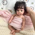 12 Inch Micro Bettie Full Silicone Reborn Baby Pretty Girl Washable Body Solid Silicone Doll Birthday Christmas Gift