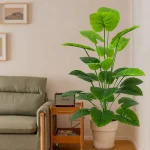 43.3Inch Giant Artificial Plants Tree Realistic Full Lush Greenery Indoor Outdoor All-Season Decor for Home Office Wedding Party - Imagine 2