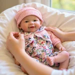 Aizwa1 13Inch bebe reborn de siliconaHandmade Silicone Reborn Baby Girl Vivienne For Children Birthday Gifts - Imagine 4