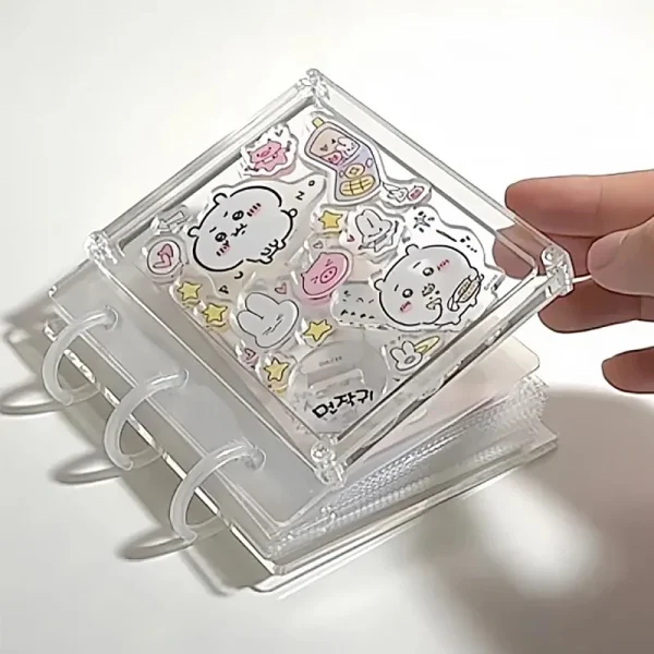 Chikawas One-square Grid Three-inch Small Card Album Polaroid Photo Album Handmade Diy Creative Acrylic Loose-leaf Girl Gift