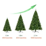 PVC Large Christmas Tree 120/150/180/210CM Encryption Artificial Green Tree Christmas Decoration Party Hotel Scene Outdoor Decor - Imagine 5