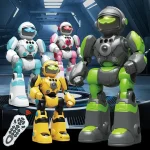Intelligent RC Robot Voice Gesture Control Programming Machine Music Dancing Toys Recording Electric Robot Toy Children Gift - Imagine 5