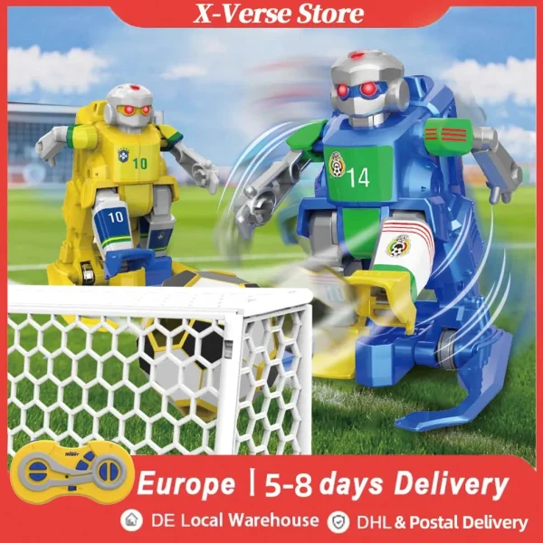 RC Soccer Robot Toy 2Pcs for Battle Football Funny 2.4G With Led light Remote Control Electronic Robotics Toy Gift for Kids