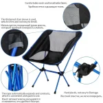 Outdoor Portable Folding Chair Beach Chairs for BBQ Travel Beach Hiking Picnic Seat Easy to Carry Convenient - Imagine 2