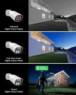 H.View 4K 5Mp 8Mp poe Cctv Security Camera System Home Video Surveillance Kit 8Ch Nvr Audio Outdoor Ip Camera xmeye app - Imagine 5