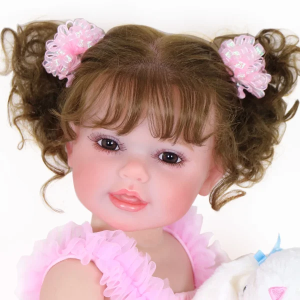 Happy Dance Reborn Toddler Doll – 22-Inch Lifelike Companion with Plush Bunny