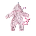 YingHuanMei Reborn Baby Dolls Clothes 22inch Outfit Set fit 20-22Inch Reborn Doll Newborn Girl - Imagine 2