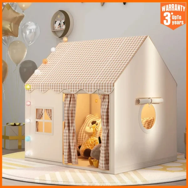 Kid Toys Tent Princess Castle Play House Cubby Children Small House Folding indoor Play tent Baby Tent Metal Frame No Light Ball